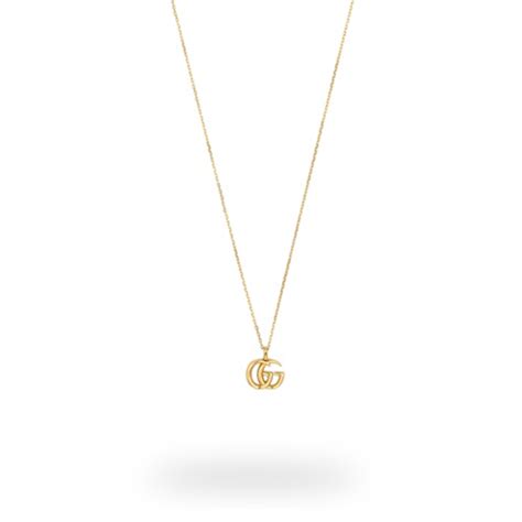 Gucci Small Double G 18ct Yellow Gold Necklace Necklaces Jewellery
