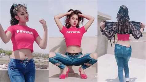 indian girl dance in jeans tik tok video 8 youtube