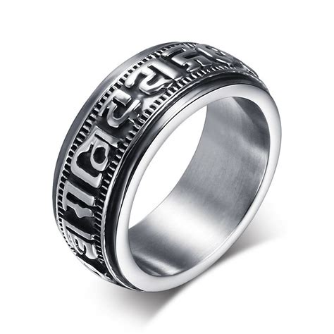 Men Punk Ring 316l Stainless Steel Party Fashion Jewelry 2018 New Item