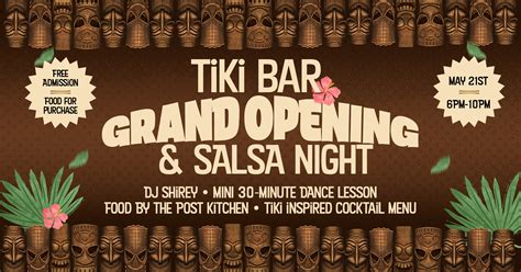 Tiki Bar Grand Opening And Salsa Night Jandd Cellars Winery And Vineyard
