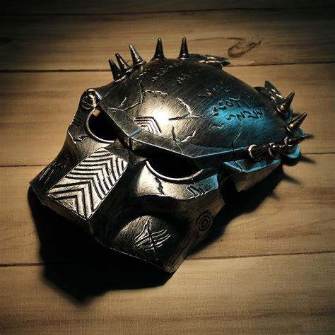 Cheap Cool Predator Mask For Halloween Masquerade Cosplay Silver Gray