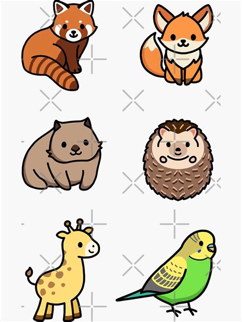 22 Cute Animal Stickers Ide Penting