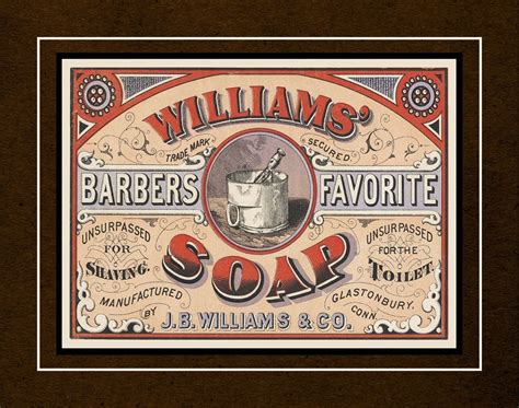 Barber Wall Art Mens Williams Shaving Soap Ad Poster T For Men