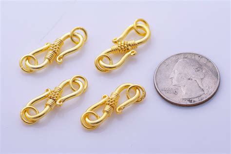 4pcs 30mm Gold S Clasps Closures Gold Plated S Clasps For Etsy