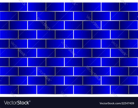 Blue Bricks Pattern Royalty Free Vector Image