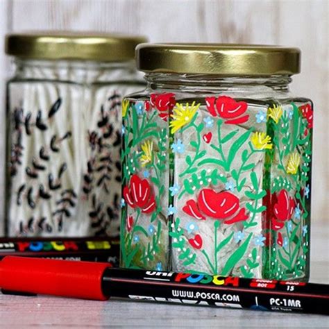 Pin By Anouchka Drlt On Diy Decorate Glass Jars Painting Glass Jars