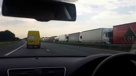 Operation Stack M20 And Calais Strike 5000 Lorries 26 Miles Of Queues Youtube