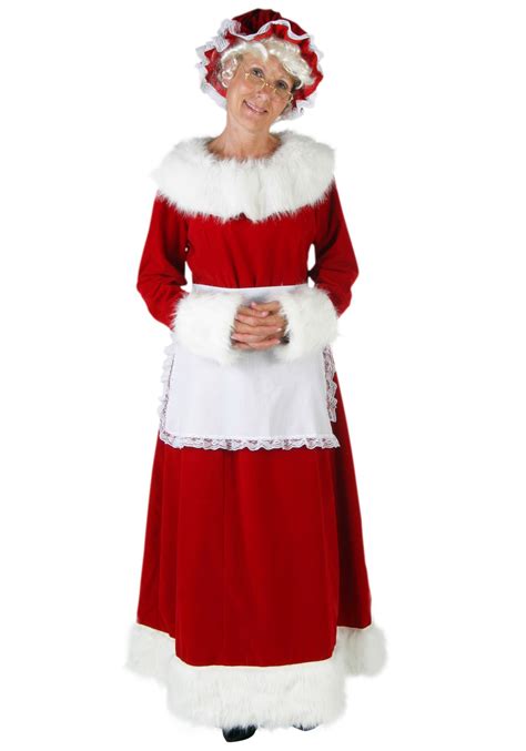 Womens Plus Size Deluxe Mrs Claus Costume