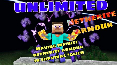 How To Get Infinite Netherite Armour In Minecraft Bedrock Edition For 1