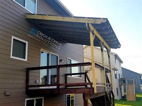 Metal Roof Over Deck Des Moines Deck Builder Deck And
