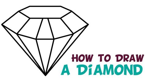How To Draw A Diamond💎💎💎।।step By Step Youtube