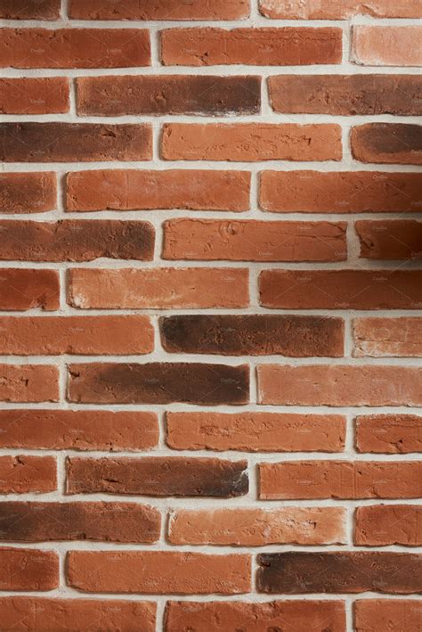 Vertical Red Brick Wall Texture High Quality Abstract Stock Photos