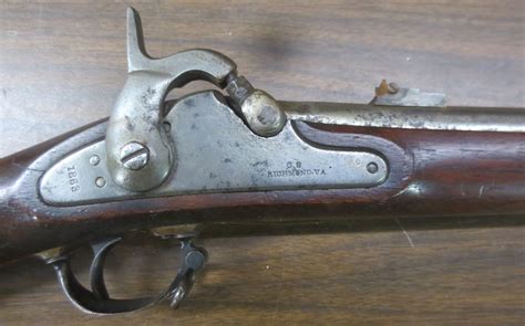 Civil War Confederate Richmond Armory Rifle Musket 1863 Battleground