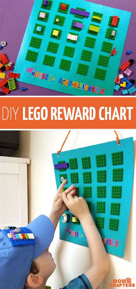 Diy Reward Chart For Kids With A Built In Reward System For Lego Fans
