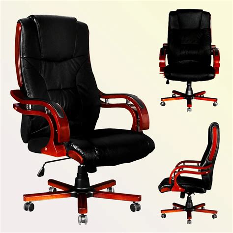 Ikayaa High Quality Office Chair Executive Armchair Luxury Leather Office Chair For Office Furniture 