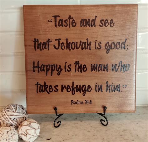 Psalms Taste And See Jehovah Easel Included Jw Org Etsy