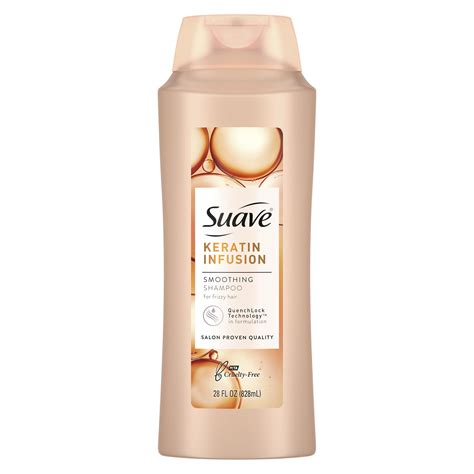 Suave Professionals Keratin Infusion Smoothing Shampoo Hair Shampoo With 48 Hour Frizz Control