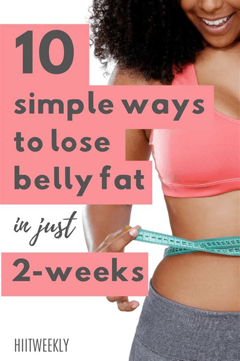 how to lose belly fat in 2 weeks easily with these 10 tips hiitweekly lose weight in a week