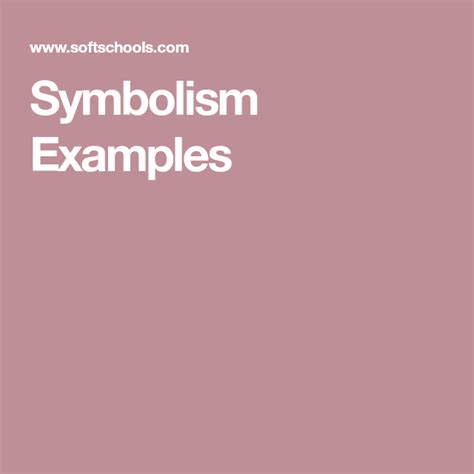 Symbolism Examples Symbols Example Tuck Everlasting