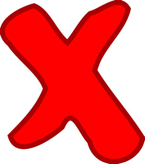 Clipart Red Not Ok Failure Symbol