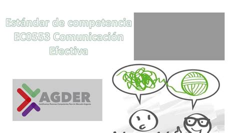 Folleto Informativo Ec0553 Comunicación Efectiva By Agder Entidad De