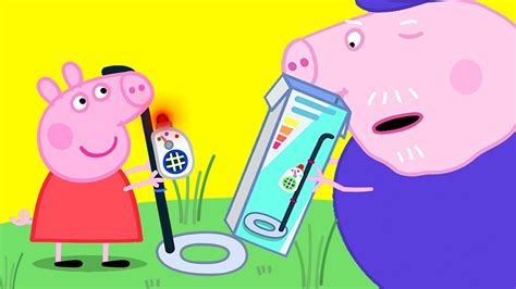 Peppa Pig Uses A Metal Detector To Find Georges Key YouTube