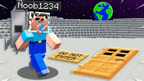 I Found Noob1234s Secret Minecraft Moon Base Youtube