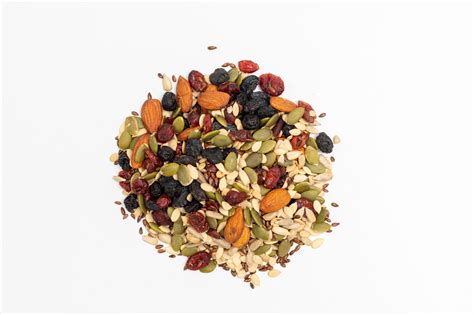 Super Seeds And Berries Trail Mix Almonds Cranberries Blueberries