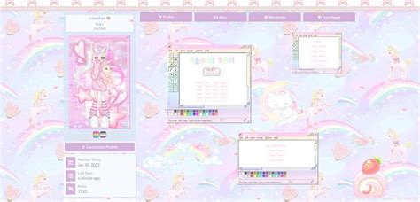 Kawaii Pastel Everskies Layout Comm Layout Pink Photo Profile