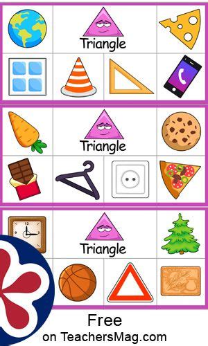 Free Printable Everyday Objects Shape-Matching Activity in 2020