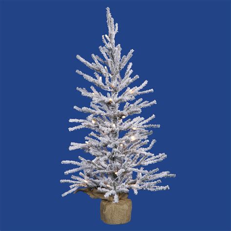 Flocked Slim Angel Pine Christmas Tree Vck4039