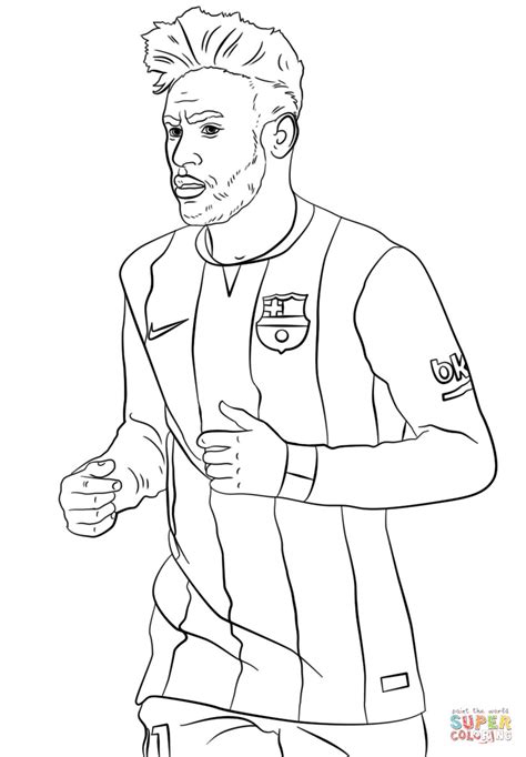 Messi Coloring Pages Messi Coloring Pages Messi Bara Coloring Page