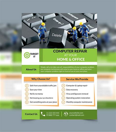 This online flyer maker allows you to express the story of your cause. 26+ Computer Repair Flyer Templates - PSD, AI, EPS Format ...