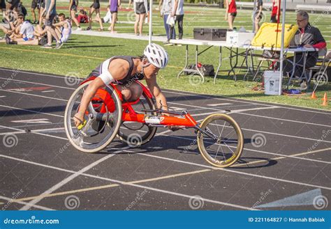 Wheelchair Race At Track And Field Event Editorial Photography Image