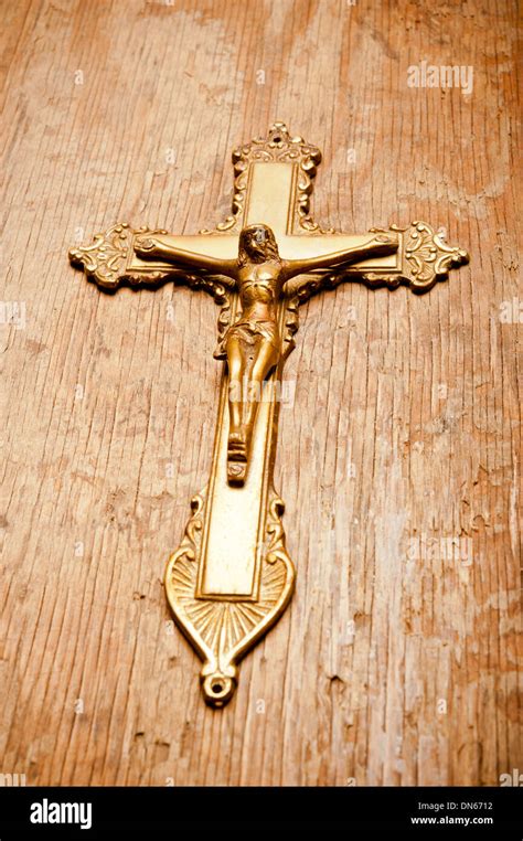 Catholic Cross Of Jesus Crucified Stock Photo Alamy