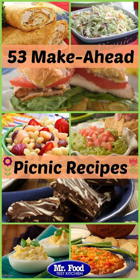 Perfect Picnic Menu 50 Make Ahead Picnic Recipes Picnic Food