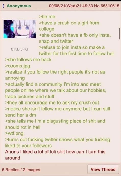 Greentexts On Twitter Anon Likes Twitter Lolis And Fucked Up