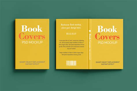 Free Front And Back Book Mockup Mockuptree