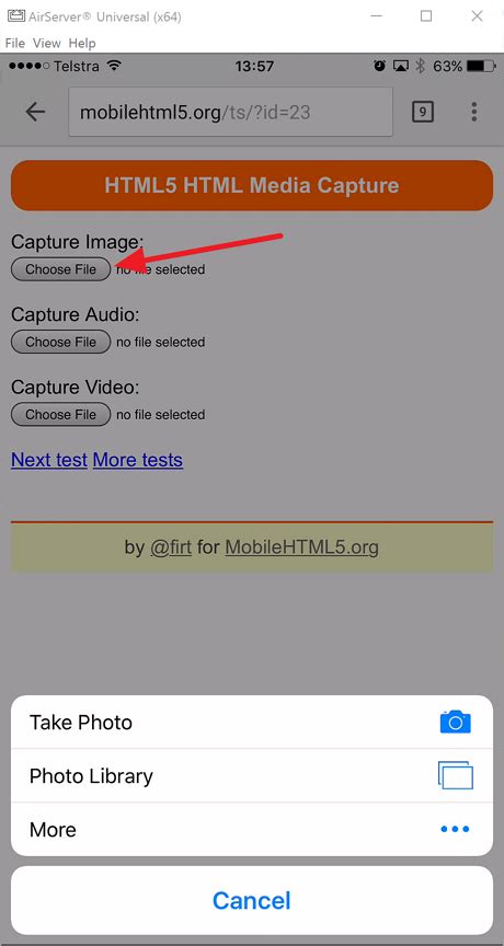 Accessing To Camera On Mobile Devices From Aspnet Core Application In