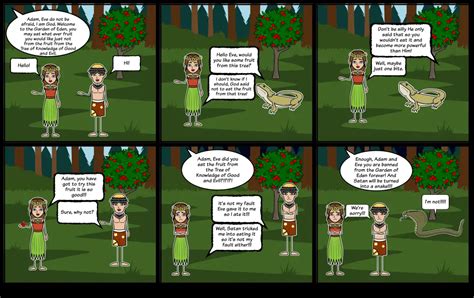 The Story Of Adam And Eve Storyboard Par Kandra1234