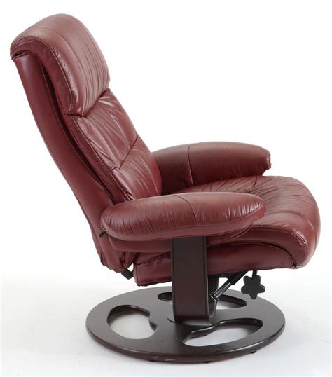 Lane Furniture Maroon Rebel Recliner Chair With Ottoman Ebth