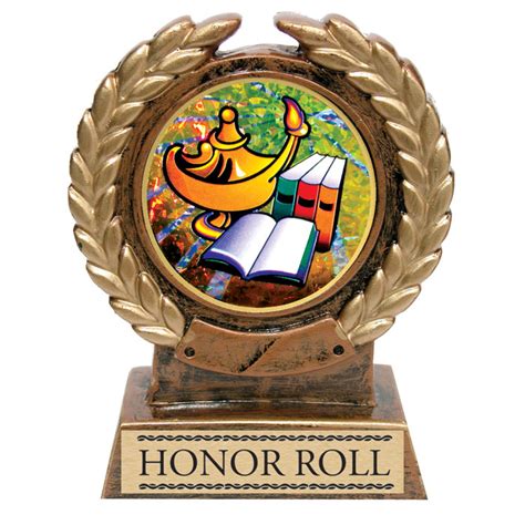 Honor Roll Gold Quick Resin Trophy Jones School Supply