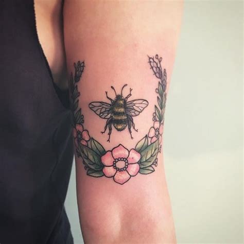 75 Cute Bee Tattoo Ideas Cuded In 2020 Bee Tattoo Geometric Tattoo