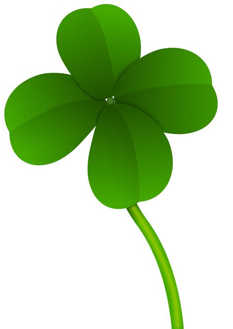 Four Leaf Clover Clip Art Green Clover Png Image Png Download 1697