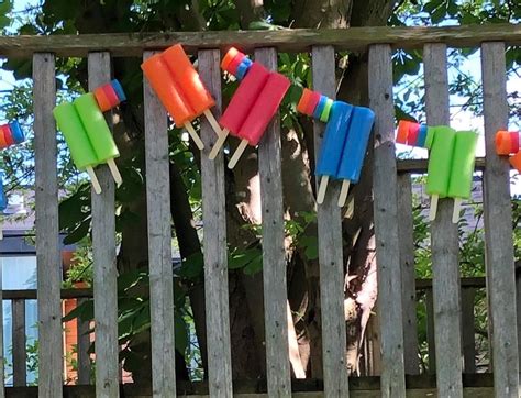 Pool Noodle Popsicle Garland Crafty Morning