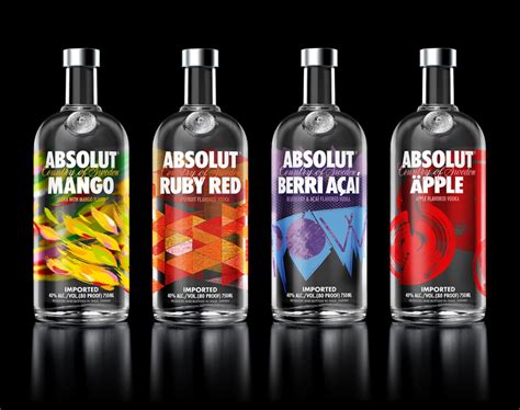 New Packaging For Absolut Flavored Vodka By The Brand Union Bpando