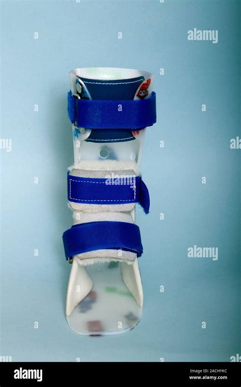 Paediatric Leg Brace Front View Of A Brace Or Splint Used To Treat