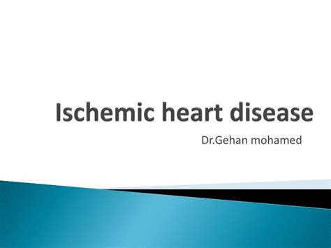 Ppt Ischemic Heart Disease Powerpoint Presentation Free Download Id 3061577