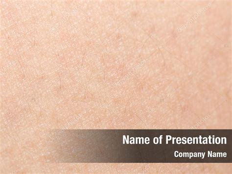 Dermatology Close Up Of Human Skin Powerpoint Template Dermatology