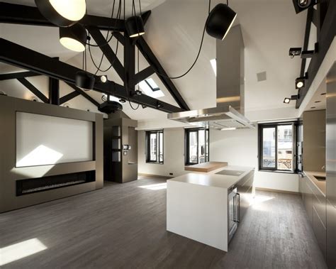 The apartment attic klimentska is a spectacular two bedroom apartment of 146 sqm, with a sophisticated blend of contemporary style and modern flair, this stunning apartment sets new. Luxury Attic Apartment in Paris As Example Of Amazing ...